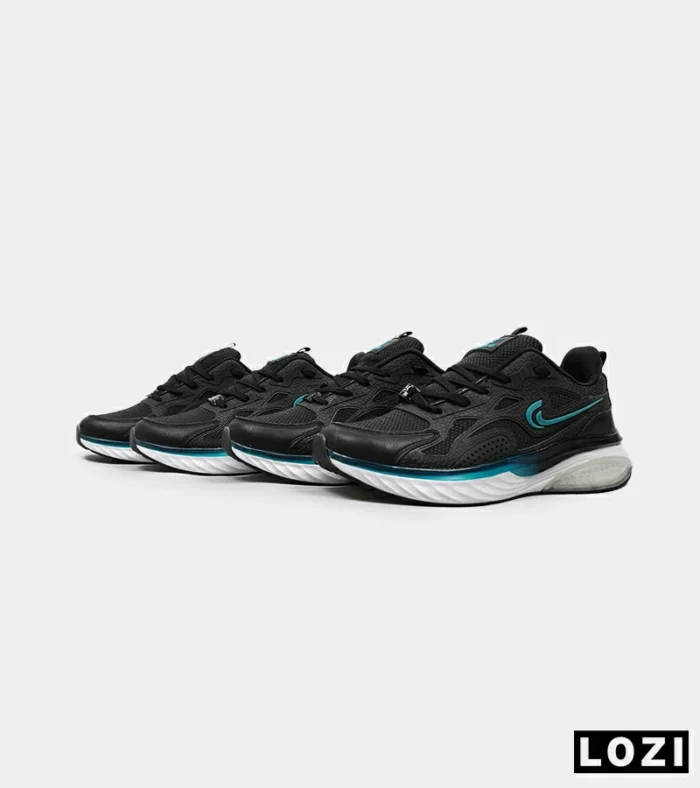 کفش کتانی مردانه مشکی آبی Nike air max pluse مدل 4728 - Image 10