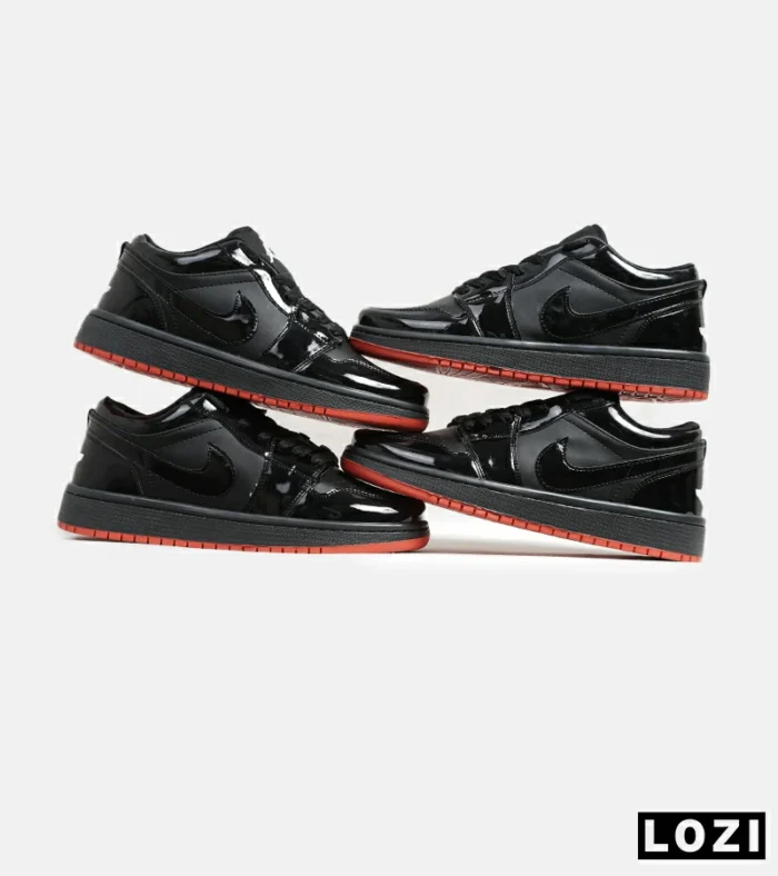 کفش کتانی مردانه مشکی نایک NIKE jordan 1 مدل 5775 - Image 2