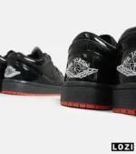 کفش کتانی مردانه مشکی نایک NIKE jordan 1 مدل 5775 - Image 5