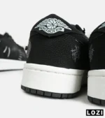 کفش کتانی مردانه و زنانه مشکی سفید نایک NIKE jordan Vodoo مدل 6633 - Image 9