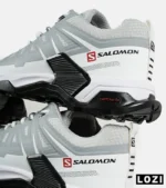 کفش کتانی مشکی طوسی سفید مردانه و زنانه Salomon XT-Slate Advanced مدل 7350 - Image 3
