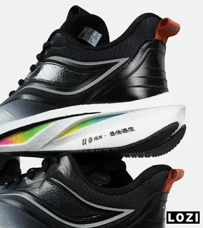 کفش کتانی مشکی خاکستری Saucony Ride Review v.2 مدل 7398 - Image 10