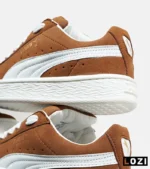 کفش کتانی ورزشی قهوه ای سوخته مردانه و زنانه PUMA suede XL مدل 6890 - Image 3