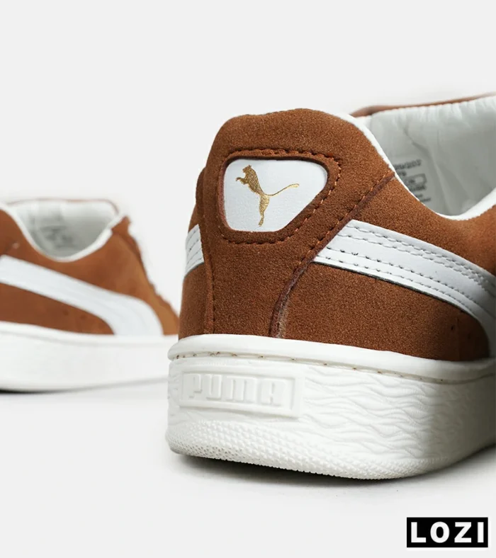 کفش کتانی ورزشی قهوه ای سوخته مردانه و زنانه PUMA suede XL مدل 6890 - Image 9