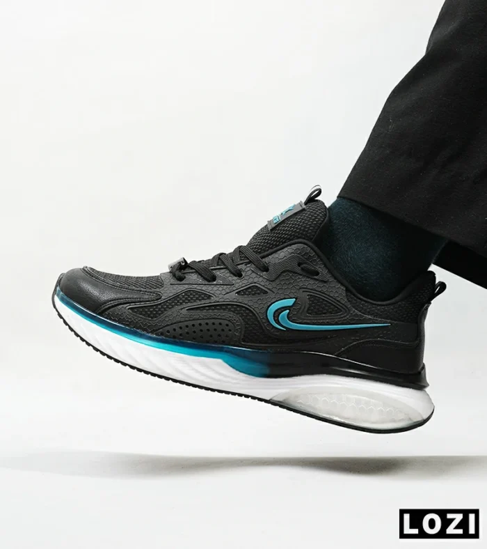 کفش کتانی مردانه مشکی آبی Nike air max pluse مدل 4728 - Image 2