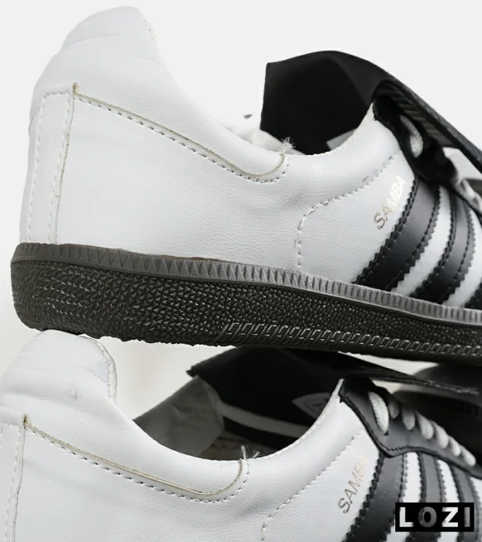 کفش کتانی مردانه و زنانه سامبا سفید مشکی ADIDAS Samba LT مدل 7454 - Image 4