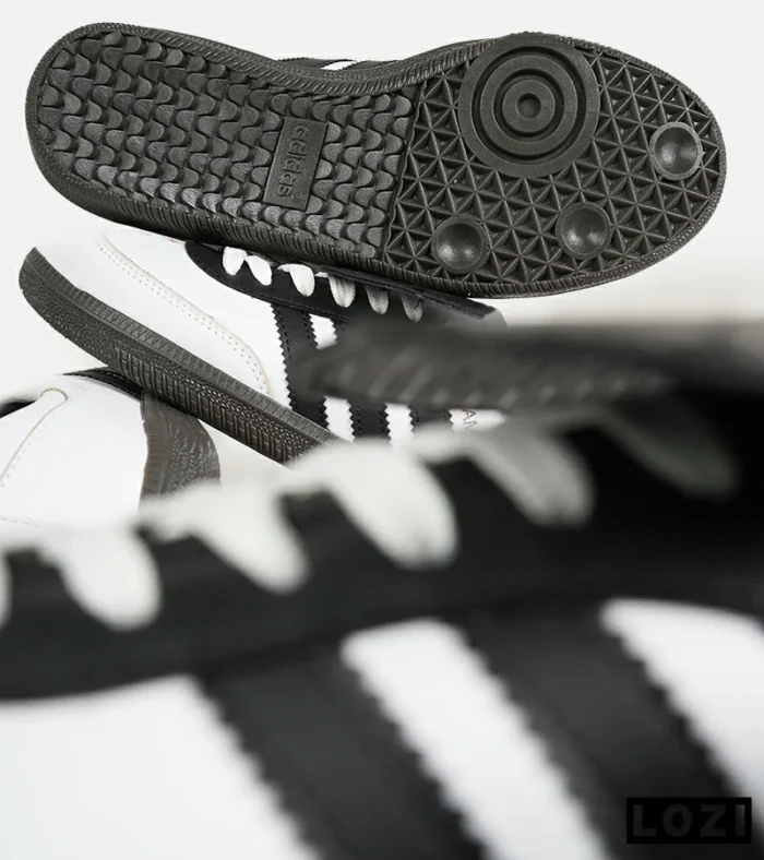 کفش کتانی مردانه و زنانه سامبا سفید مشکی ADIDAS Samba LT مدل 7454 - Image 10