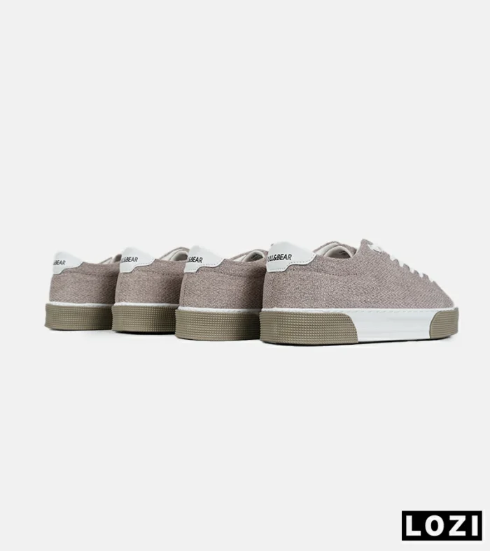 کفش کتانی مردانه قهوه ای سفید PULL & BEAR مدل 7447 - Image 8