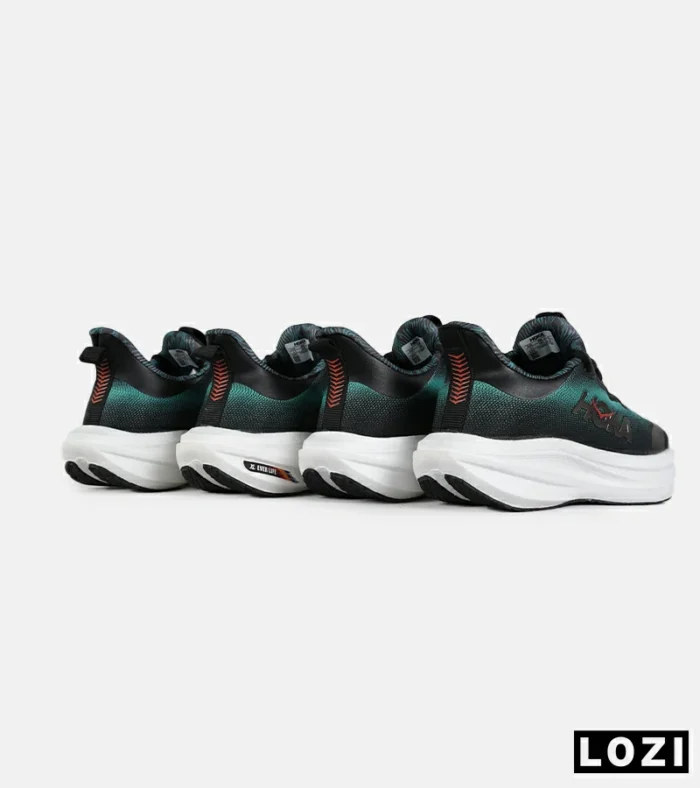 کفش کتانی مشکی سبز HOKA مدل 7396 - Image 8