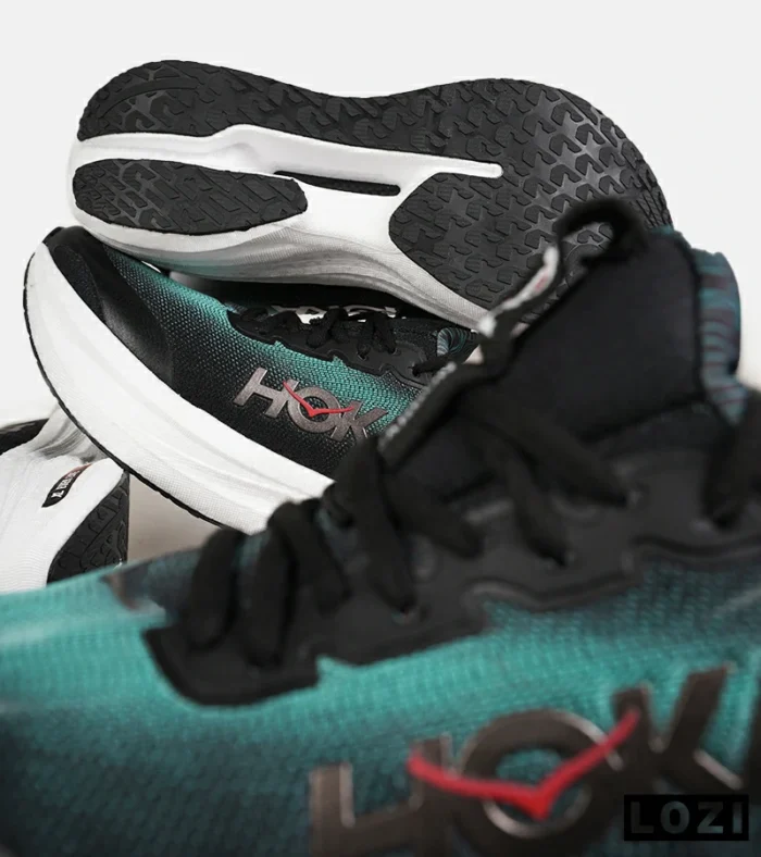 کفش کتانی مشکی سبز HOKA مدل 7396 - Image 10