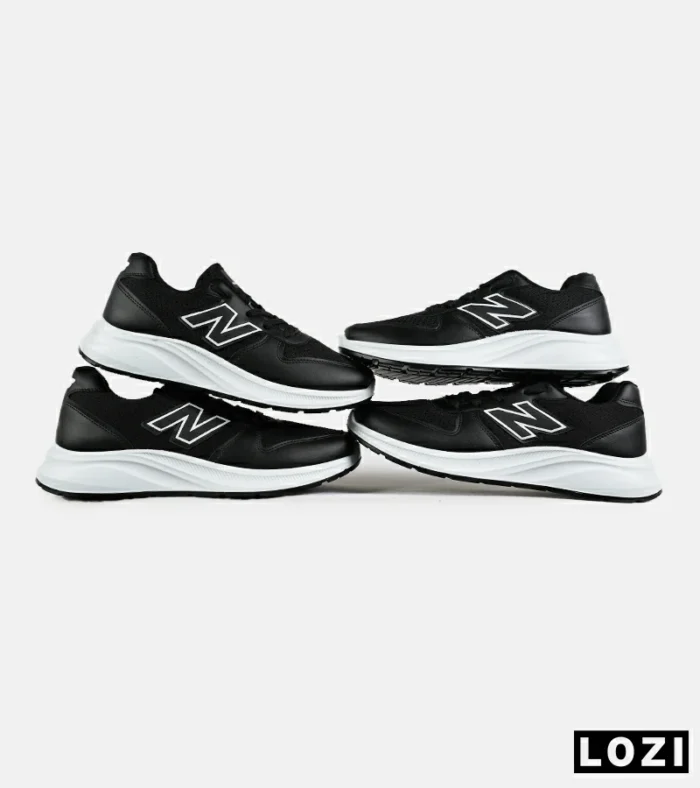 کفش کتانی مردانه و زنانه مشکی سفید NEW BALANCE 860 مدل 7414 - Image 2