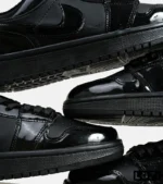 کفش کتانی مردانه مشکی نایک NIKE jordan 1 مدل 5962 - Image 5