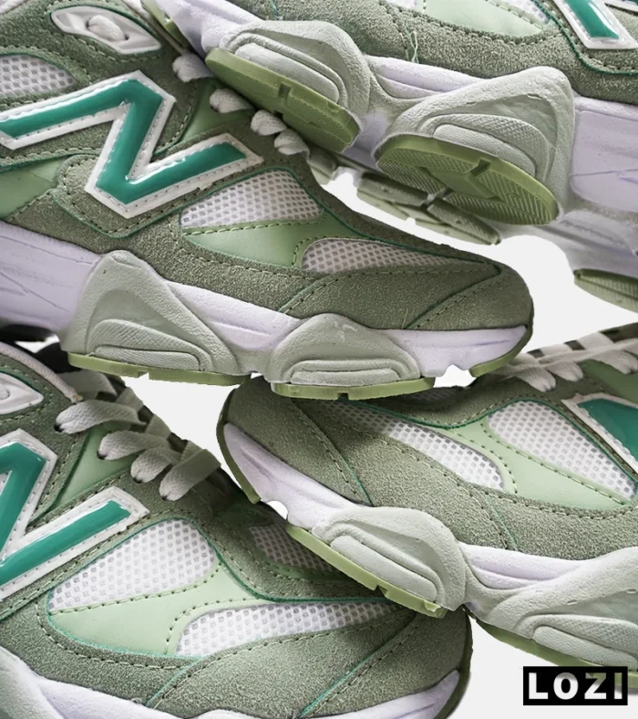 کفش کتانی زنانه سبز سفید NEW BALANCE 9060 مدل 4200 - Image 5