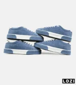کفش کتانی مردانه آبی سفید PULL & BEAR مدل 7449 - Image 2