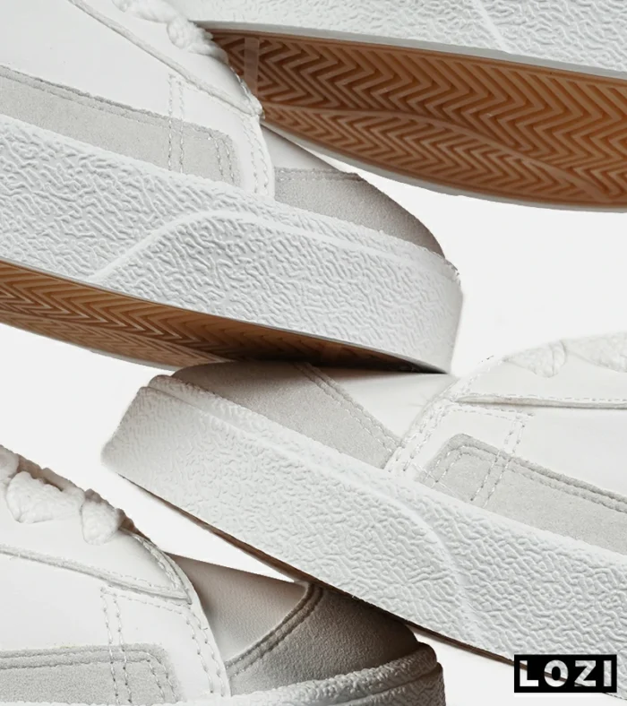 کفش کتانی ساقدار مردانه و زنانه سفید آبی Nike Blazer Low 77 مدل 7451 - Image 9