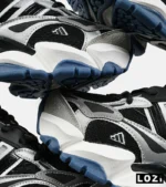 کفش کتانی مردانه و زنانه سفید مشکی آبی ADIDAS performance x9000l4 مدل 7355 - Image 6