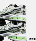 کفش کتانی مردانه و زنانه سفید سبز مشکی NEW BALANCE 1064 مدل 6742 - Image 4