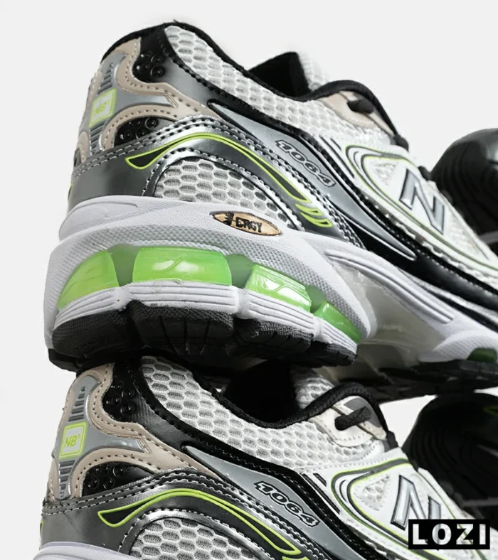کفش کتانی مردانه و زنانه سفید سبز مشکی NEW BALANCE 1064 مدل 6742 - Image 5