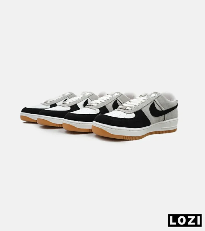 کفش مردانه و زنانه طوسی مشکی سفید NIKE AIR FORCE مدل 5345 - Image 8