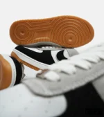 کفش مردانه و زنانه طوسی مشکی سفید NIKE AIR FORCE مدل 5345 - Image 12