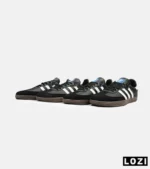 کفش کتانی مردانه و زنانه سامبا مشکی قهوه ای ADIDAS Samba مدل 4234 - Image 8