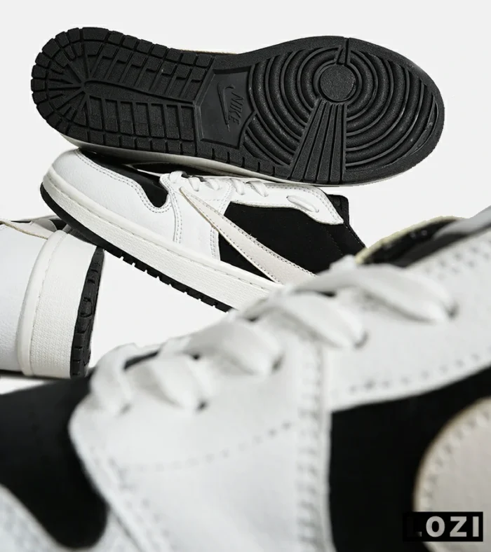 کفش کتانی مردانه سفید مشکی NIKE travis scott مدل 7030 - Image 3