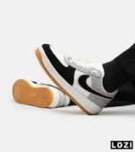 کفش مردانه و زنانه طوسی مشکی سفید NIKE AIR FORCE مدل 5345 - Image 4