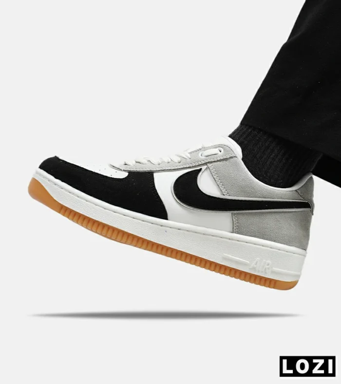 کفش مردانه و زنانه طوسی مشکی سفید NIKE AIR FORCE مدل 5345 - Image 2
