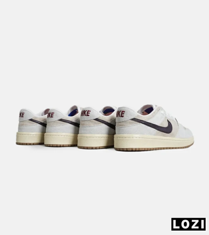 کفش کتانی مردانه و زنانه کرم طوسی بنفش نایک NIKE SB Dunk مدل 7063 - Image 9