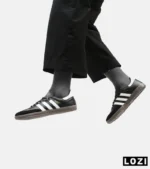 کفش کتانی مردانه و زنانه سامبا مشکی قهوه ای ADIDAS Samba مدل 4234 - Image 7