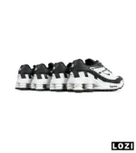 کفش کتانی مردانه سفید مشکی نایک NIKE x SUPREME shox ride 2 مدل 7098 - Image 8