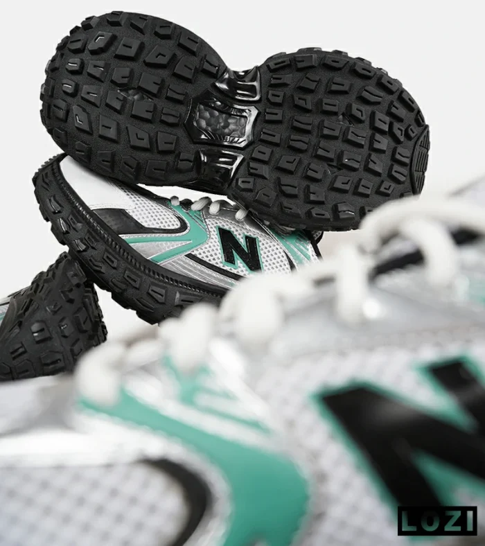 کفش کتانی مردانه و زنانه سفید سبز مشکی NEW BALANCE 530 V02 مدل 7100 - Image 10