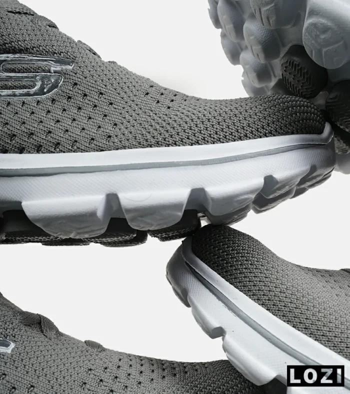 کتانی طبی مردانه و زنانه خاکستری اسکیچرز SKECHERS مدل 6376 - Image 5
