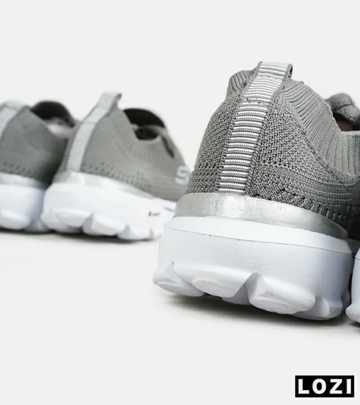 کتانی طبی مردانه و زنانه خاکستری اسکیچرز SKECHERS مدل 6376 - Image 9