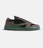 کفش کتانی مردانه قهوه ای مشکی سبز NIKE travis scott مدل 7112