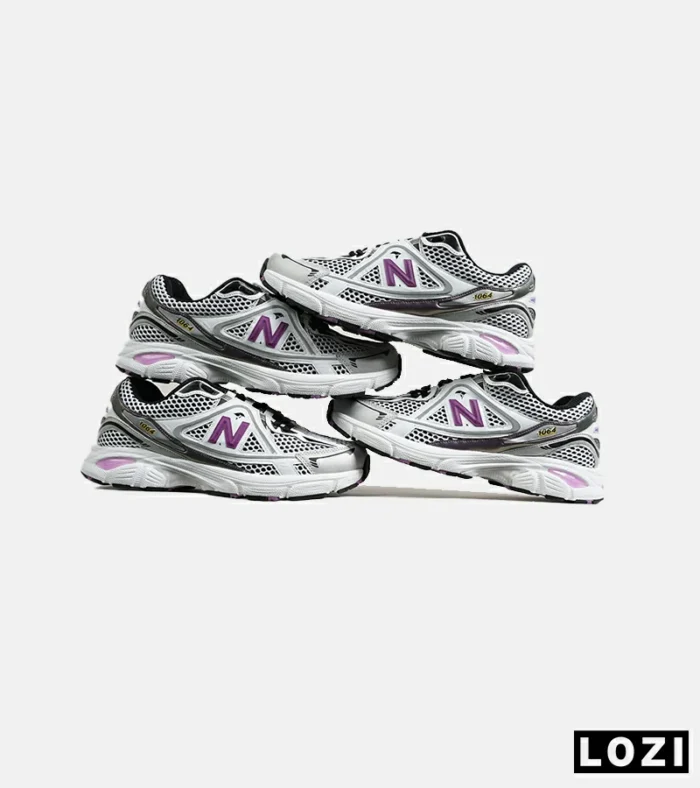 کفش کتانی مردانه و زنانه سفید مشکی بنفش NEW BALANCE 1064 V.2 مدل 6360 - Image 2