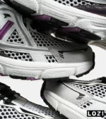 کفش کتانی مردانه و زنانه سفید مشکی بنفش NEW BALANCE 1064 V.2 مدل 6360 - Image 5