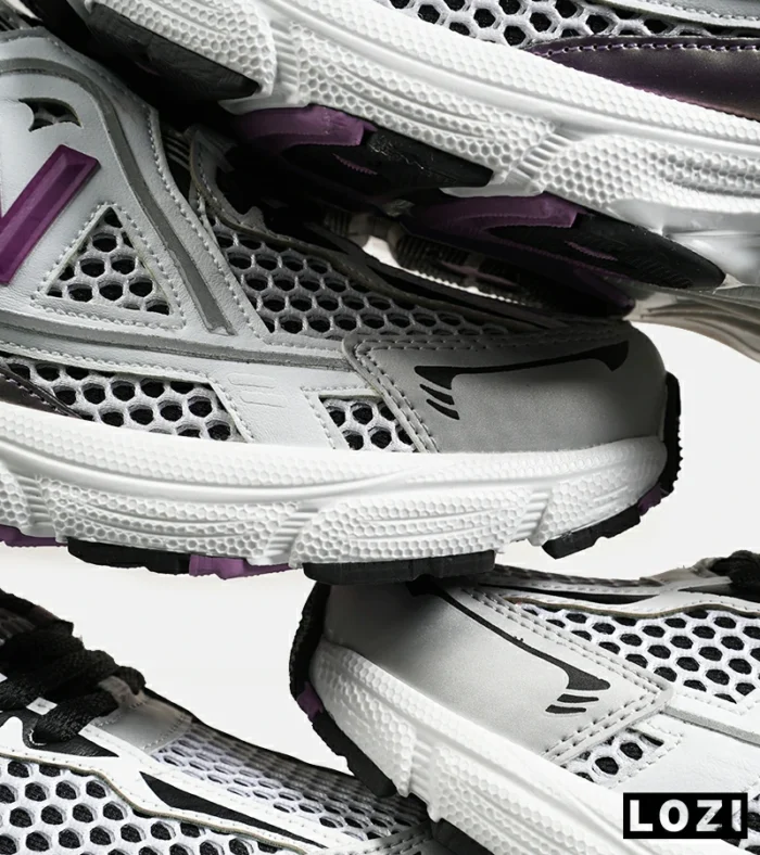 کفش کتانی مردانه و زنانه سفید مشکی بنفش NEW BALANCE 1064 V.2 مدل 6360 - Image 5