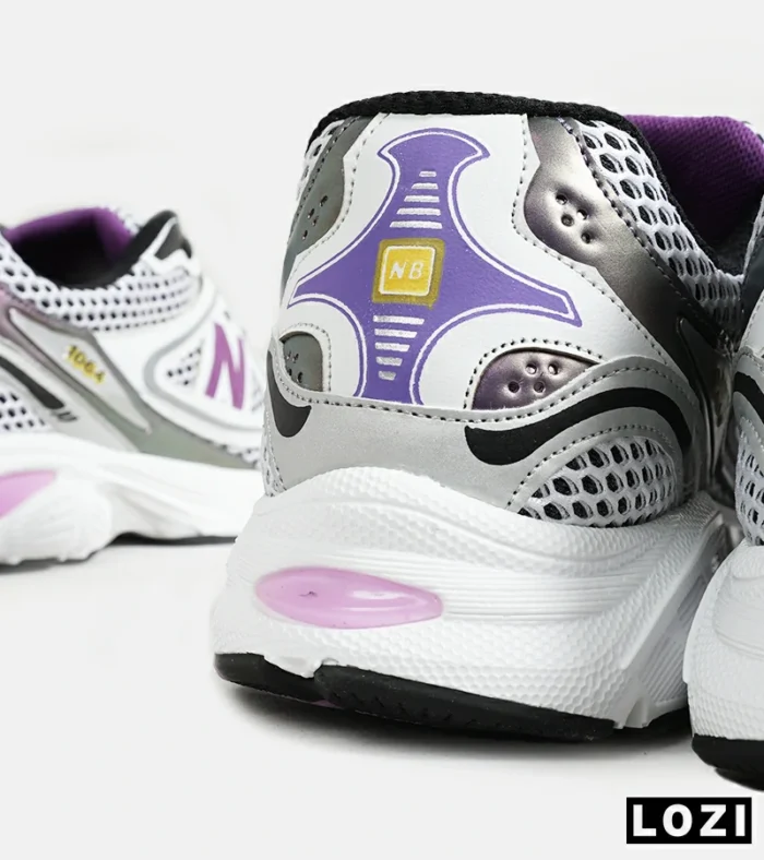 کفش کتانی مردانه و زنانه سفید مشکی بنفش NEW BALANCE 1064 V.2 مدل 6360 - Image 9