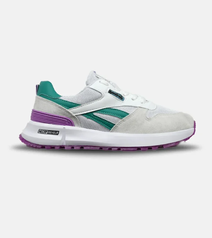 کفش کتانی سفید سبز بنفش REEBOK Unphased Pro مدل 5173 - Image 1
