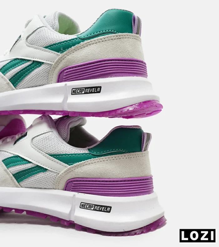 کفش کتانی سفید سبز بنفش REEBOK Unphased Pro مدل 5173 - Image 4