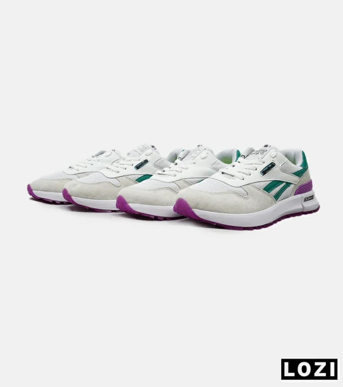 کفش کتانی سفید سبز بنفش REEBOK Unphased Pro مدل 5173 - Image 10