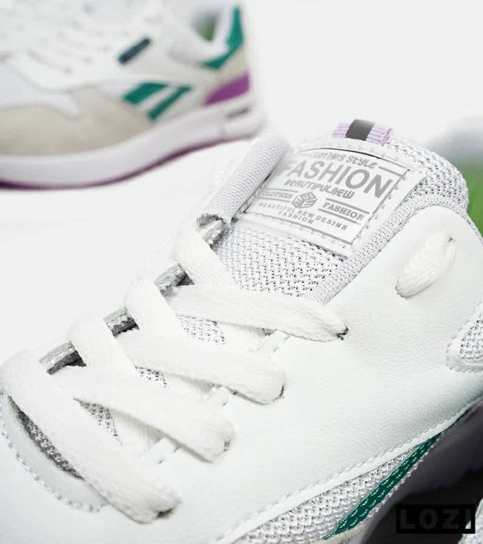 کفش کتانی سفید سبز بنفش REEBOK Unphased Pro مدل 5173 - Image 11