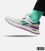 کفش کتانی سفید سبز بنفش REEBOK Unphased Pro مدل 5173 - Image 3