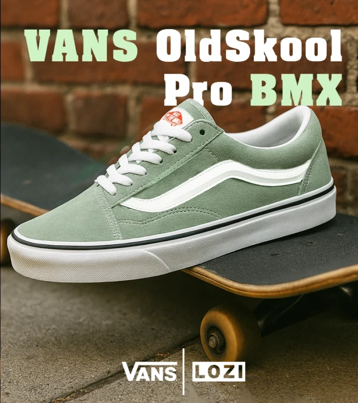 کفش کتانی مردانه سبز VANS OldSkool Pro BMX مدل 5331 - Image 2