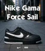 کفش مردانه و زنانه مشکی سفید Nike Gama Force Sail مدل 6451 - Image 2