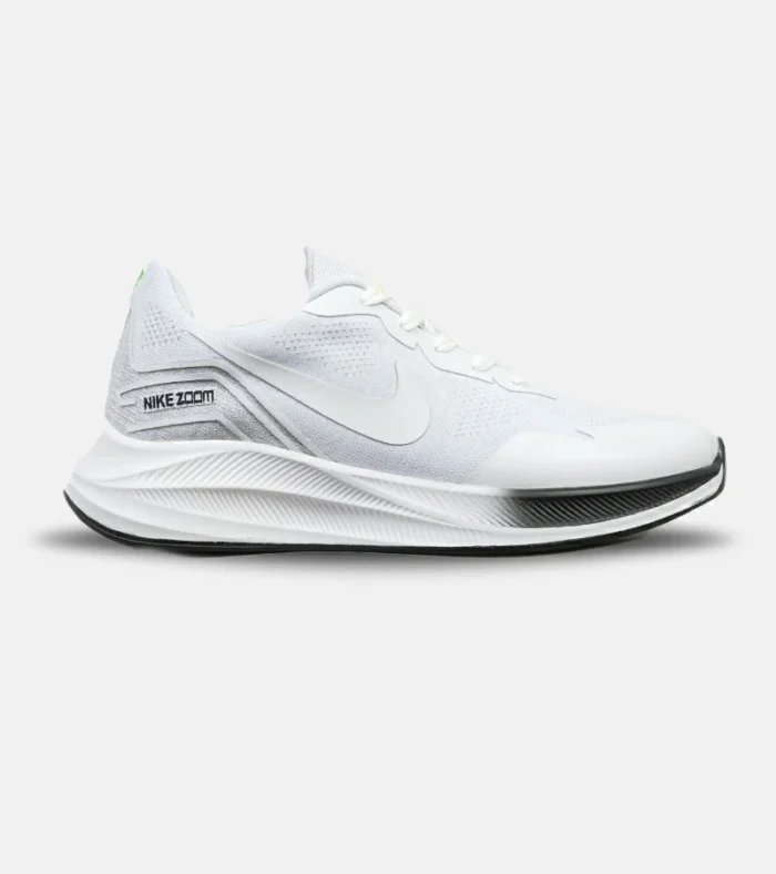 کفش کتانی مردانه و زنانه سفید مشکی Nike air zoom مدل 4543 - Image 1
