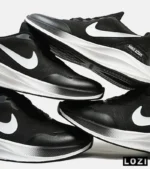 کفش کتانی مردانه و زنانه مشکی سفید Nike air zoom مدل 4546 - Image 6