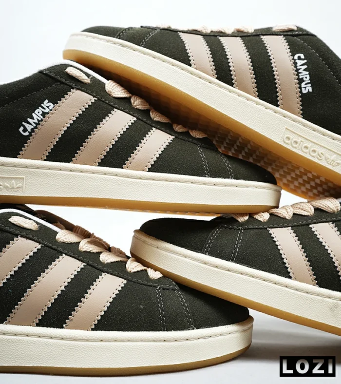 کفش کتانی بزرگ پا یشمی کرم ADIDAS Campus مدل 5167 - Image 3
