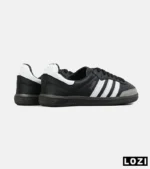 کفش کتانی مردانه و زنانه سامبا مشکی طوسی قهوه ای ADIDAS Samba مدل 4759 - Image 3